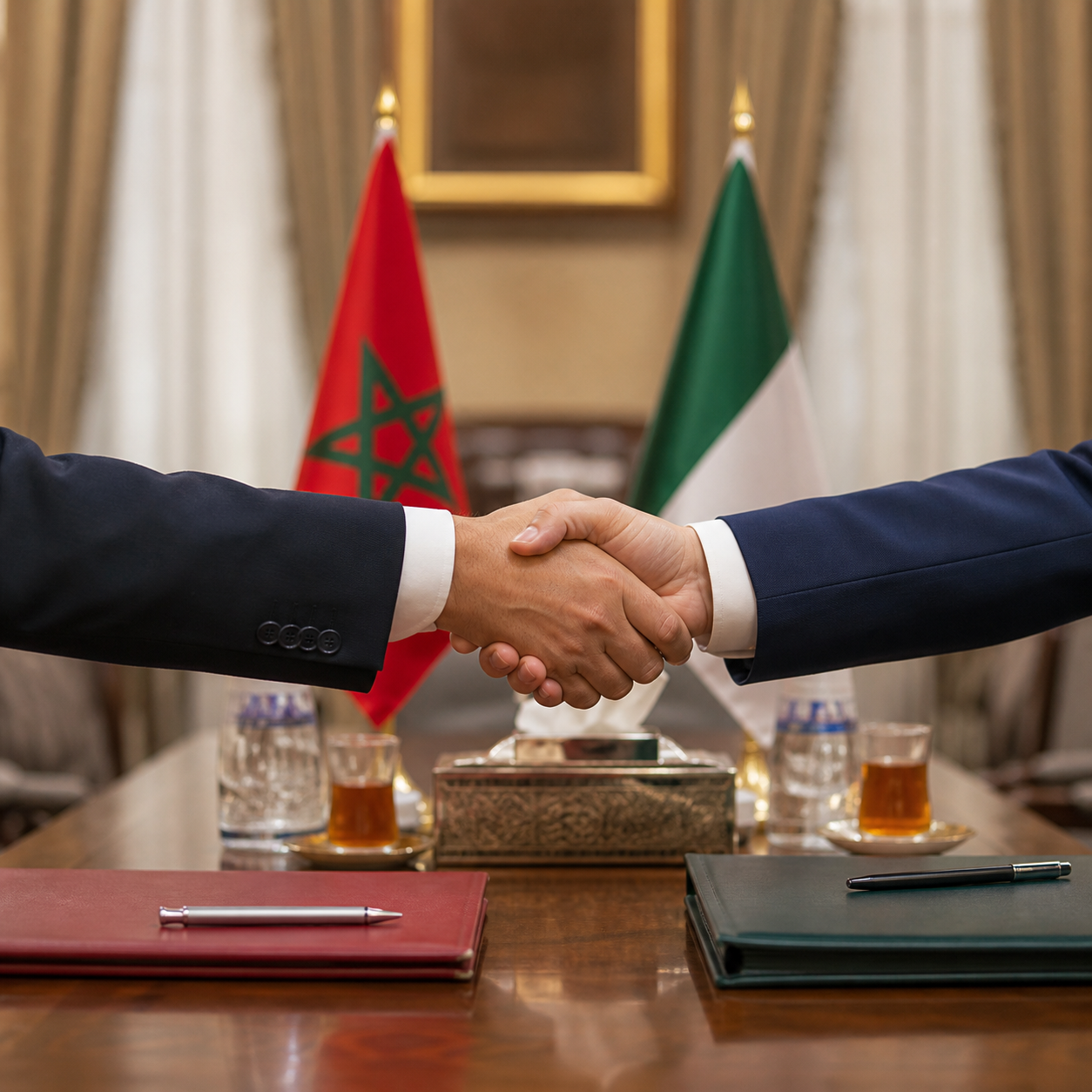 استقبال السفير المغربي في فلسطين